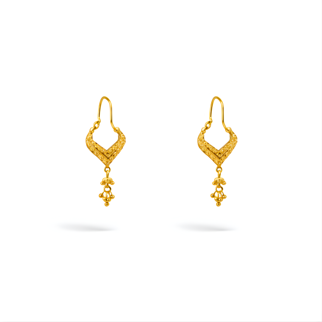 Gold Earrings 22KT 4.5 G
