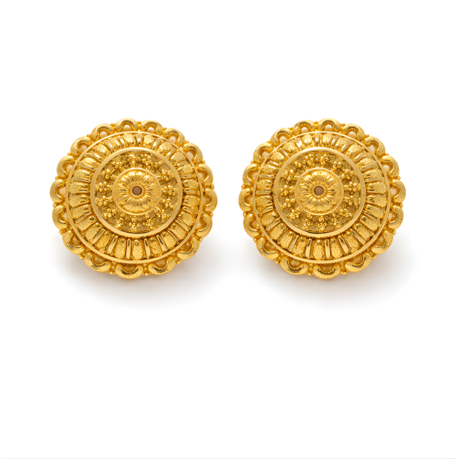 Gold Earrings  22KT 4.7 G