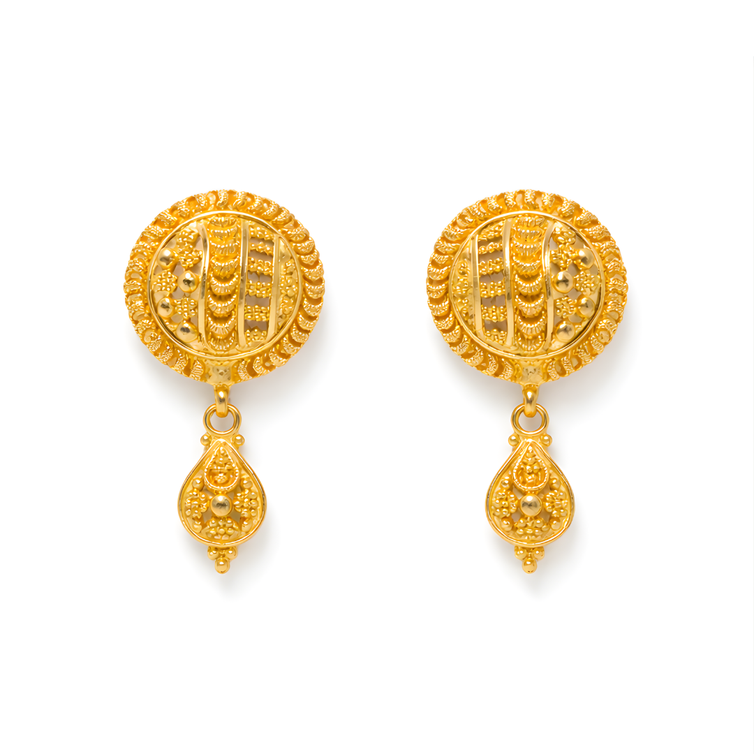 Gold Earrings 22KT 4.9 G