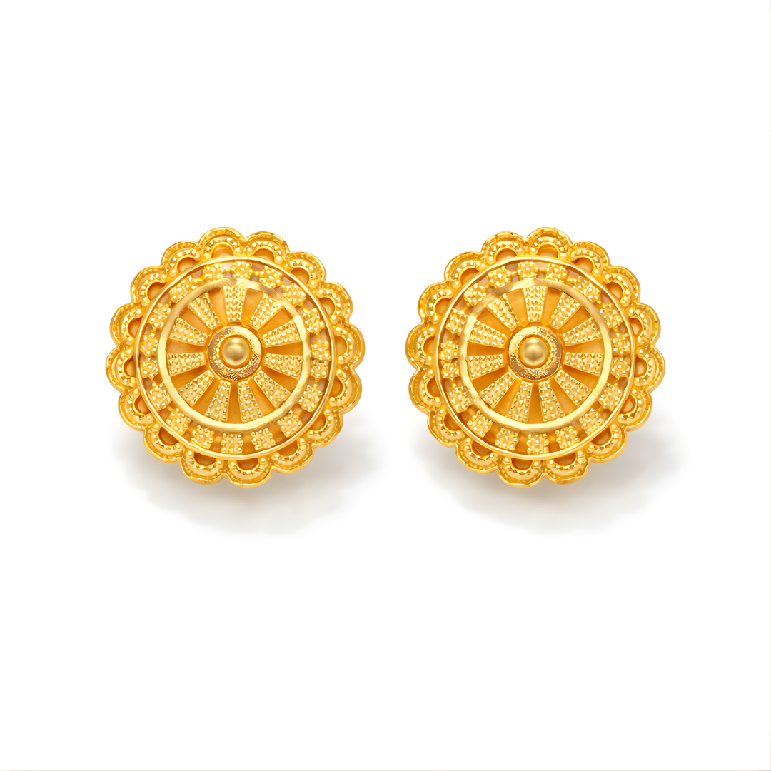 Gold Earrings 22KT 5.5 G