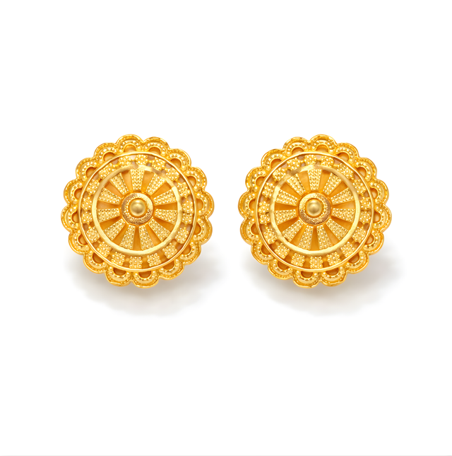 Gold Earrings 22KT 5.5 G