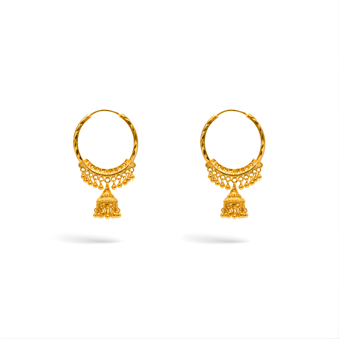 Gold Earrings 22KT 8 G