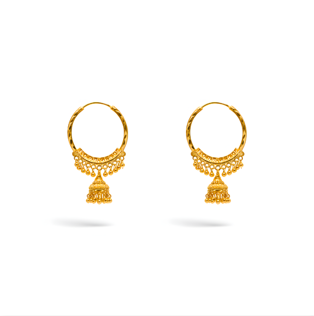 Gold Earrings 22KT 8 G