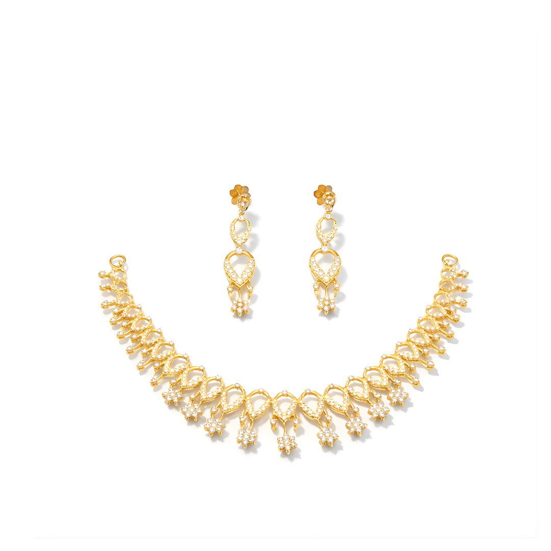 Necklace Set 22 KT 37.8 G