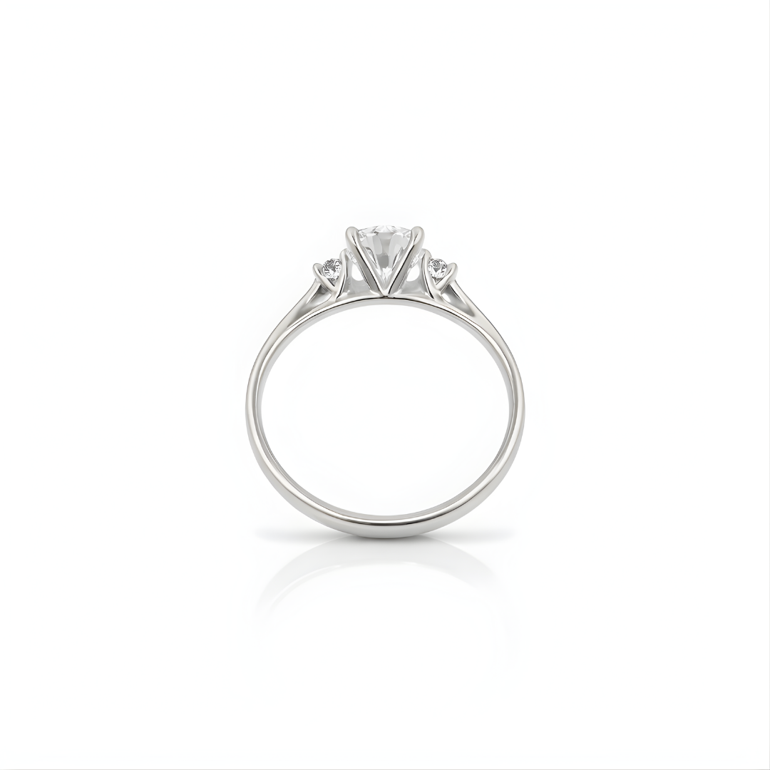 Diamond Ring 18 KT  GW-2.27 G   NW-2.09 G   CVD-0.91 CTS  VVS