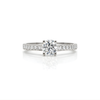 Diamond Ring  18 KT  GW-3.46 G   NW-3.27 G   CVD-0.23/0.7 CTS  VVS