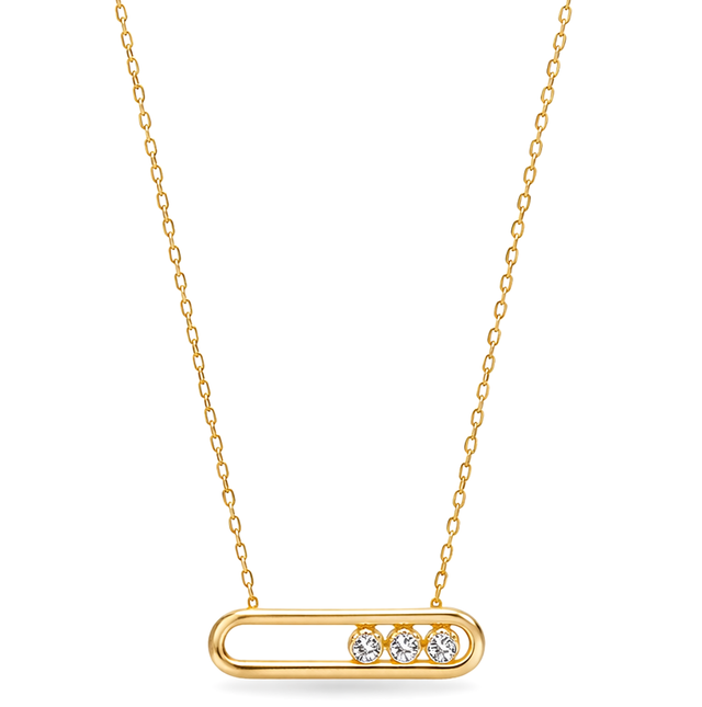Pendant Necklace  18KT GW-7.51 G   NW- 7.45 G  CVD- 0.28 CT  VVS